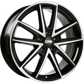 LLANTA CMS 7x17 ET40 5x112 66.5 NEGRO DIAMANTE BRILLANTE