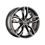 LLANTA CMS 7x17 ET50 5x114,3 67.2R BORDE NEGRO DIAMANTE BRILLANTE