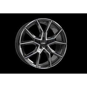 LLANTA CMS 8x19 ET38 5x112 66.5 BORDE NEGRO DIAMANTE BRILLANTE