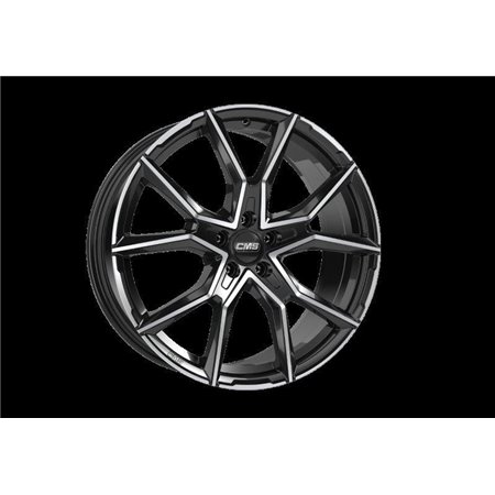 LLANTA CMS 8,5x20 ET50 5x108 63.4 NEGRO DIAMANTE BRILLANTE