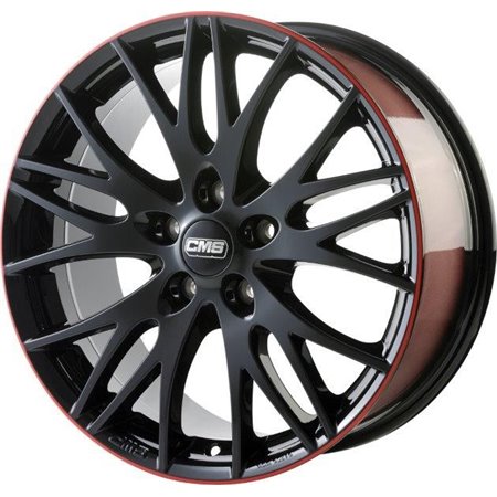 LLANTA CMS 8,5x19 ET28 5x112 66.5 BORDE NEGRO DIAMANTE BRILLANTE