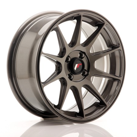 LLANTA JAPAN RACING JR11 16X7 ET 25 4X100 CB 67,1 GRIS PULIDO