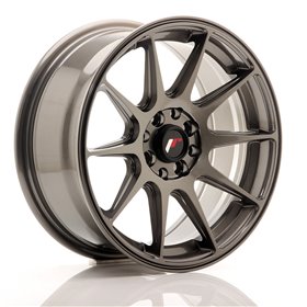 LLANTA JAPAN RACING JR11 16X7 ET 25 4X100 4X108 CB 67,1 GRIS PULIDO