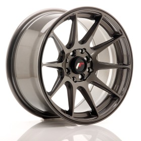 LLANTA JAPAN RACING JR11 16X8 ET 25 4X100 4X114,3 CB 67,1 GRIS PULIDO