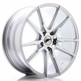 LLANTA JAPAN RACING JR21 19X8,5 ET40 5X114,3 SILVER MACHINED FACE