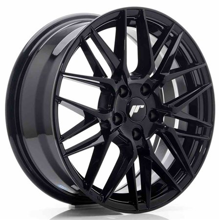 LLANTA JAPAN RACING JR28 17X7 ET35 5X100 NEGRO BRILLANTE