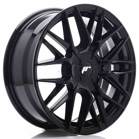 LLANTA JAPAN RACING JR28 17X7 ET35-45 BLANK NEGRO BRILLANTE