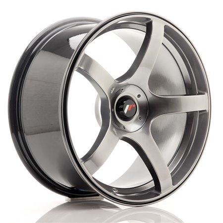 LLANTA JAPAN RACING JR23 17X8 ET40-45 BLANK NEGRO BRILLANTE W/MACHINED LIP
