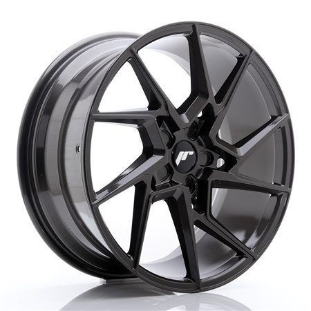 LLANTA JAPAN RACING JR23 20X9 ET20 5X120 HYPER SILVER W/MACHINED LIP