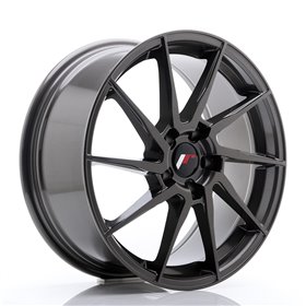 LLANTA JAPAN RACING JR28 17X8 ET35 5X100 NEGRO BRILLANTE