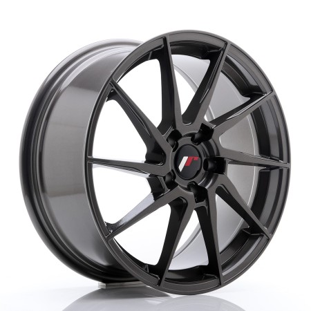 LLANTA JAPAN RACING JR28 17X8 ET35 5X100 NEGRO BRILLANTE