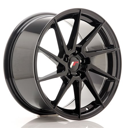 LLANTA JAPAN RACING JR28 17X8 ET40 4X100 NEGRO BRILLANTE