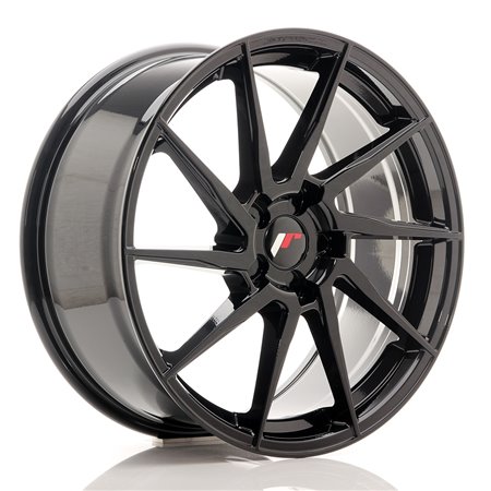 LLANTA JAPAN RACING JR28 17X8 ET40 4X108 HYPER BLACK