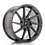 LLANTA JAPAN RACING JR28 17X8 ET40 5X112 NEGRO BRILLANTE MACHINED FACE