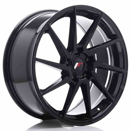 LLANTA JAPAN RACING JR28 17X8 ET40 5X114,3 NEGRO BRILLANTE MACHINED FACE
