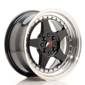 LLANTA JAPAN RACING JR3 16X8 ET 25 4X108 4X100 CB 73,1 GUN METAL