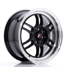 LLANTA JAPAN RACING JR7 15''X7 ET 38 4X100 4X114,3 CB 73,1 NEGRO