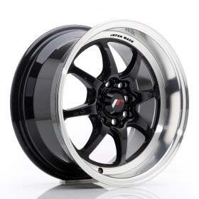LLANTA JAPAN RACING TFII 15''X7,5 ET 30 4X100 4X108 CB 73,1 NEGRO