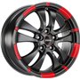LLANTA RONAL R59 MCR 6.0X15 ET45 4x100 68 NEGRO-ROJO