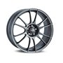 LLANTA OZ ULTRALEGGERA 7x17 ET37 4x100 GRAPHITO MATE PLATEADO KBA NAD