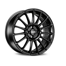 LLANTA OZ SUPERTURISMO LM 8x18 ET45 5x112 MATT BLACK SILVER LETTERING KBA