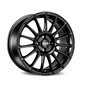 LLANTA OZ SUPERTURISMO LM 8x18 ET45 5x112 MATT BLACK SILVER LETTERING KBA