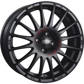 LLANTA OZ RACING SUPERTURISMO GT 7X16 ET37 4X100 NEGRO MATE RED LETTERING