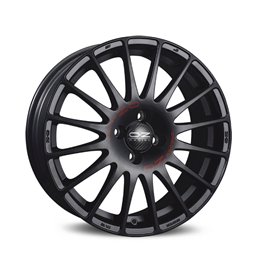 LLANTA OZ SUPERTURISMO GT 6x14 ET15 4x108 MATT BLACK RED LETTERING KBA NAD