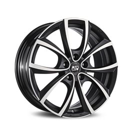 LLANTA MSW MSW 27 7.5x17 ET35 5x112 TITANIO OSCURO MATE PULIDO KBA NAD