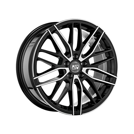 LLANTA MSW MSW 72 8x18 ET28 5x112 BLACK FULL POLISHED (GBFP)