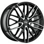 LLANTA OZ RACING MSW 72 8X18 ET50 5X108 NEGRO BRILLANTE FULL POLISHED