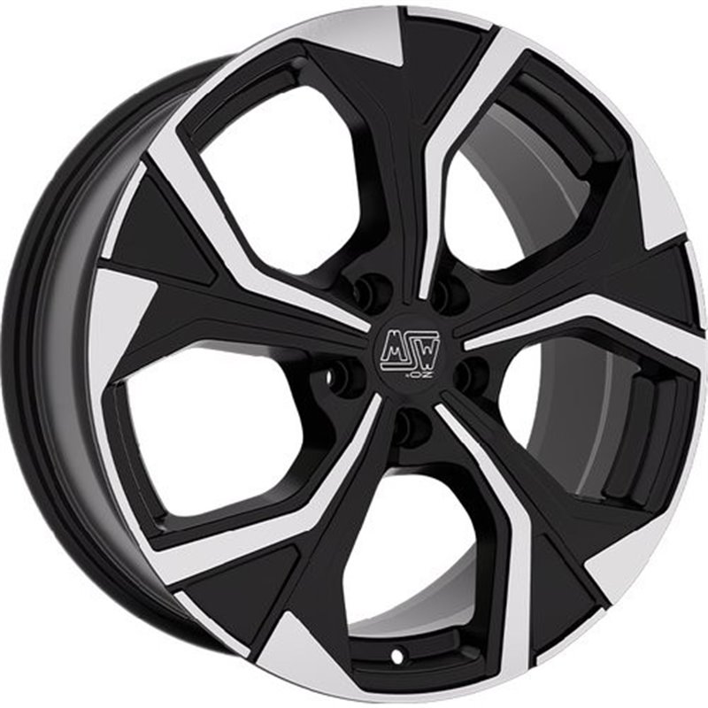 LLANTA OZ RACING MSW 72 8X18 ET50 5X112 NEGRO BRILLANTE FULL POLISHED