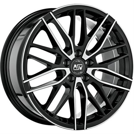LLANTA OZ RACING MSW 72 8X18 ET40 5X114,3 NEGRO BRILLANTE FULL POLISHED