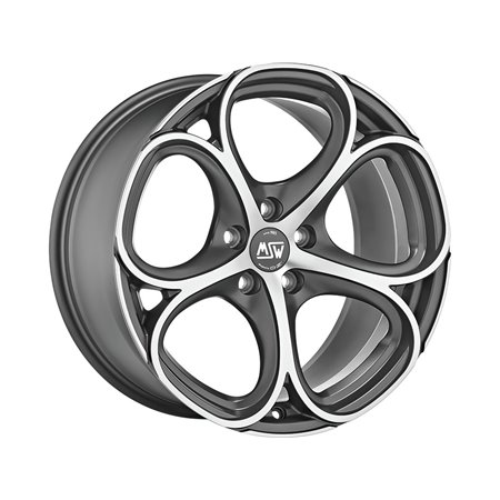 LLANTA MSW MSW 82 8x18 ET45 5x114.30 PLATA METAL MATE PULIDO (MGMFP)