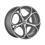 LLANTA MSW MSW 82 8x18 ET45 5x114.30 PLATA METAL MATE PULIDO (MGMFP)