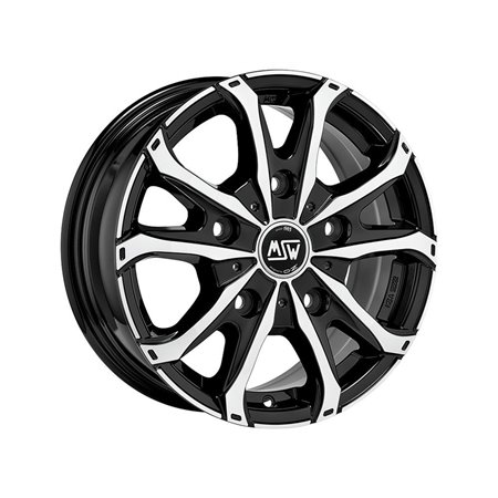 LLANTA MSW MSW 48 VAN 6,5x16 ET60 5x120 65,06 NEGRO PULIDO (GBFP)