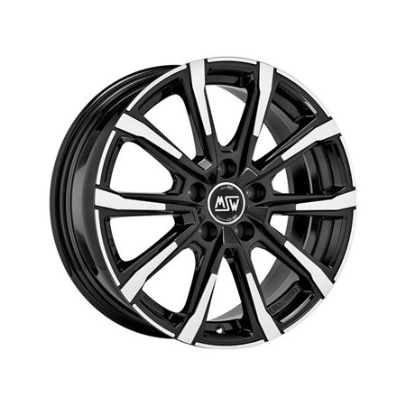 LLANTA MSW 79 6,5x16 5x100 ET 45 NEGRO BRILLANTE PULIDO