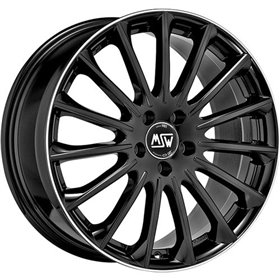 LLANTA OZ RACING MSW 30 9X19 ET44 5X112 NEGRO BRILLANTE+DIAMOND LIP