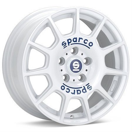 LLANTA SPARCO TERRA 7x16 5x112 ET 35 BLANCO BLUE LETTERING