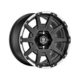 LLANTA SPARCO DAKAR 8,5x17 5x150 ET 25 NEGRO MATE LIP POLISHED+RIVETS