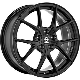 LLANTA OZ RACING SPARCO PODIO 8X18 ET48 5X112 NEGRO BRILLANTE