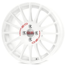LLANTA SUPERTURISMO WRC 8x18 5x114,30 ET 40 RACE BLANCO RED LETTERING