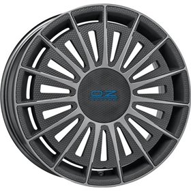 LLANTA OZ SUPERTURISMO LM 8x18 ET45 5x108 MATT RACE SILVER BLACK LETTERING KBA NAD