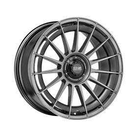 LLANTA OZ RACING SUPERTURISMO LM 8X18 ET45 5X114,3 NEGRO MATE SILVER LETTERING