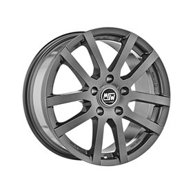 LLANTA OZ SUPERTURISMO LM 7,5x17 ET35 5x112 MATT GRAPHITE SILVER LETTERING KBA NAD