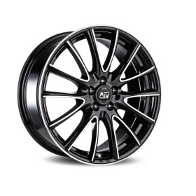 LLANTA OZ SUPERTURISMO LM 7,5x17 ET40 4x108 MATT GRAPHITE SILVER LETTERING KBA NAD