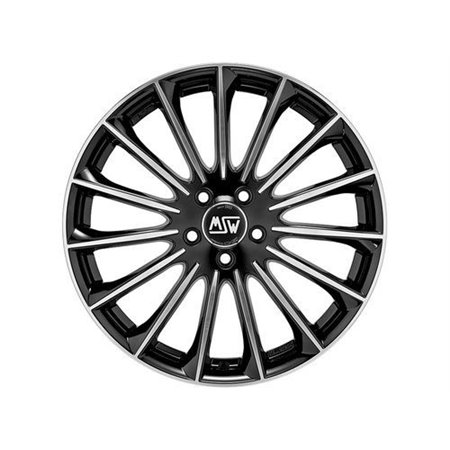 LLANTA GRAN TURISMO HLT 10x20 5x112 ET 30 STAR GRAPHITE DIAMOND LIP