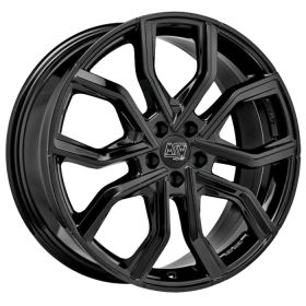 LLANTA OZ RACING SUPERTURISMO DAKAR 9,5X22 ET45 5X120 NEGRO MATE SILVER LETTERING