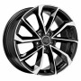 LLANTA OZ RACING SUPERTURISMO DAKAR 9,5X22 ET54 5X112 NEGRO MATE SILVER LETTERING