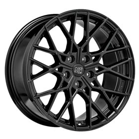 LLANTA OZ RACING SUPERTURISMO DAKAR 10,5X22 ET52 5X112 NEGRO MATE SILVER LETTERING